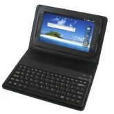 Teclado S/ Fio Via Bluetooth P/ Tablet Samsung Capa De Couro